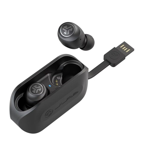 JLab GO Air Pop+ True Wireless Bluetooth Earbuds Black NEW - Picture 3 of 5